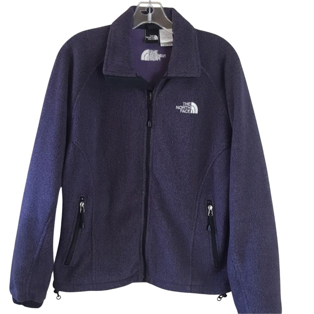 The North Face dark Purple full zip fleece sweatshirt jacket Women's Small